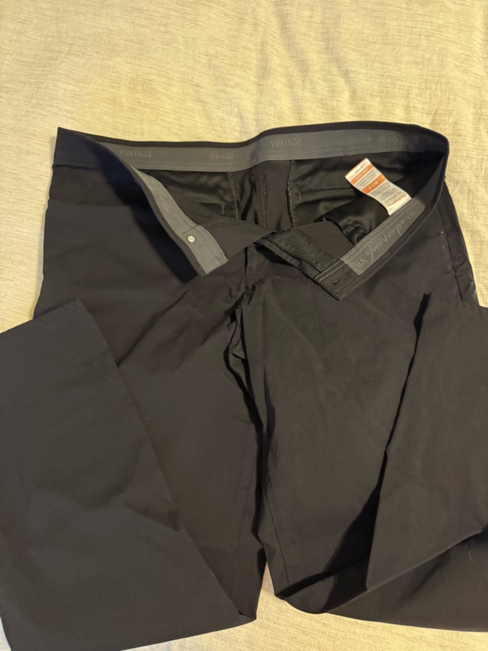 Weatherproof Vintage Black Men's Chino Pants - Modern Straight